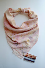 Load image into Gallery viewer, Botanically Dyed Silk Bandana - Raw Silk