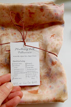 Load image into Gallery viewer, Botanically Dyed Mulberry Silk Pillowcase