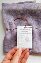 Load image into Gallery viewer, Botanically Dyed Mulberry Silk Pillowcase