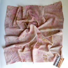 Load image into Gallery viewer, Botanically Dyed Silk Bandana - Raw Silk