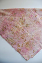 Load image into Gallery viewer, Botanically Dyed Silk Bandana - Raw Silk