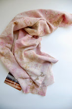 Load image into Gallery viewer, Botanically Dyed Silk Bandana - Raw Silk