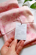 Load image into Gallery viewer, Botanically Dyed Mulberry Silk Pillowcase