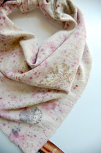 Load image into Gallery viewer, Botanically Dyed Silk Bandana - Raw Silk