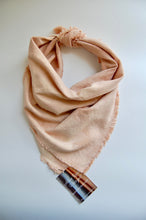 Load image into Gallery viewer, Botanically Dyed Silk Bandana - Raw Silk