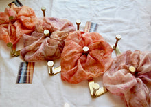 Load image into Gallery viewer, Botanically Dyed Silk Organza Scunchie Puffs