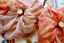 Load image into Gallery viewer, Botanically Dyed Silk Organza Scunchie Puffs