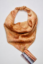 Load image into Gallery viewer, Botanically Dyed Silk Bandana - Charmeuse Silk