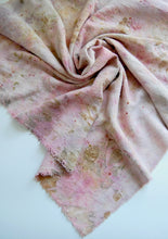 Load image into Gallery viewer, Botanically Dyed Silk Bandana - Raw Silk