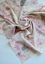 Load image into Gallery viewer, Botanically Dyed Silk Bandana - Raw Silk