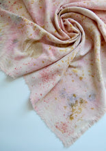 Load image into Gallery viewer, Botanically Dyed Silk Bandana - Raw Silk