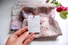 Load image into Gallery viewer, Botanically Dyed Mulberry Silk Pillowcase