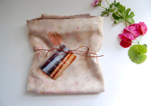 Load image into Gallery viewer, Botanically Dyed Mulberry Silk Pillowcase