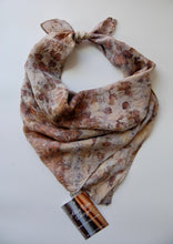 Load image into Gallery viewer, Botanically Dyed Silk Bandana  - Habotai Silk