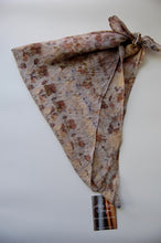 Load image into Gallery viewer, Botanically Dyed Silk Bandana  - Habotai Silk