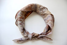 Load image into Gallery viewer, Botanically Dyed Silk Bandana  - Habotai Silk