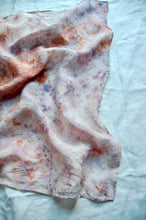 Load image into Gallery viewer, Botanically Dyed Silk Bandana - Habotai Silk