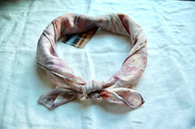 Load image into Gallery viewer, Botanically Dyed Silk Bandana - Habotai Silk