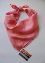 Load image into Gallery viewer, Botanically Dyed Silk Bandana - Charmeuse Silk