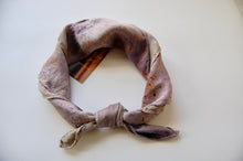 Load image into Gallery viewer, Botanically Dyed Silk Bandana - Charmeuse Silk