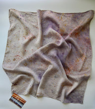 Load image into Gallery viewer, Botanically Dyed Silk Bandana - Charmeuse Silk