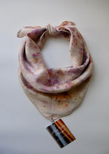 Load image into Gallery viewer, Botanically Dyed Silk Bandana - Charmeuse Silk
