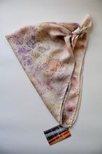 Load image into Gallery viewer, Botanically Dyed Silk Bandana - Charmeuse Silk