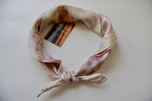 Load image into Gallery viewer, Botanically Dyed Silk Bandana - Charmeuse Silk