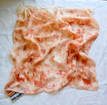 Load image into Gallery viewer, Botanically Dyed Silk Bandana - Habotai Silk