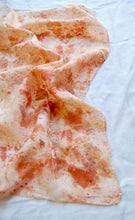 Load image into Gallery viewer, Botanically Dyed Silk Bandana - Habotai Silk