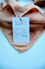 Load image into Gallery viewer, Botanically Dyed Silk Bandana - Charmeuse Silk