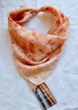 Load image into Gallery viewer, Botanically Dyed Silk Bandana - Habotai Silk