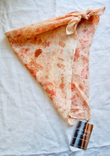 Load image into Gallery viewer, Botanically Dyed Silk Bandana - Habotai Silk