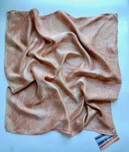Load image into Gallery viewer, Botanically Dyed Silk Bandana - Charmeuse Silk