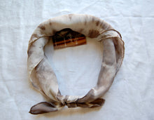 Load image into Gallery viewer, Botanically Dyed Silk Bandana - Habotai Silk