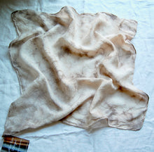 Load image into Gallery viewer, Botanically Dyed Silk Bandana - Habotai Silk