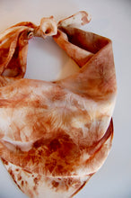 Load image into Gallery viewer, Botanically Dyed Silk Bandana - Habotai Silk