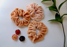 Load image into Gallery viewer, Botanically Dyed Silk Velvet Scrunchies