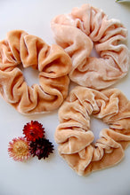 Load image into Gallery viewer, Botanically Dyed Silk Velvet Scrunchies