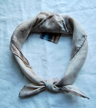Load image into Gallery viewer, Botanically Dyed Silk Bandana - Habotai Silk