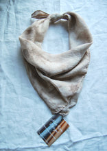 Load image into Gallery viewer, Botanically Dyed Silk Bandana - Habotai Silk