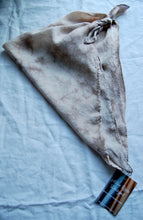 Load image into Gallery viewer, Botanically Dyed Silk Bandana - Habotai Silk