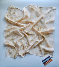 Load image into Gallery viewer, Botanically Dyed Silk Bandana - Charmeuse Silk
