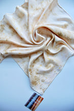Load image into Gallery viewer, Botanically Dyed Silk Bandana - Charmeuse Silk