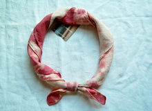 Load image into Gallery viewer, Botanically Dyed Silk Bandana - Habotai Silk