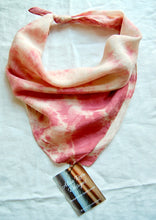 Load image into Gallery viewer, Botanically Dyed Silk Bandana - Habotai Silk
