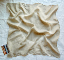 Load image into Gallery viewer, Botanically Dyed Silk Bandana - Habotai Silk