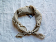 Load image into Gallery viewer, Botanically Dyed Silk Bandana - Habotai Silk