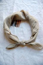 Load image into Gallery viewer, Botanically Dyed Silk Bandana - Habotai Silk
