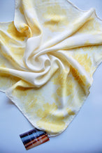 Load image into Gallery viewer, Botanically Dyed Silk Bandana - Charmeuse Silk